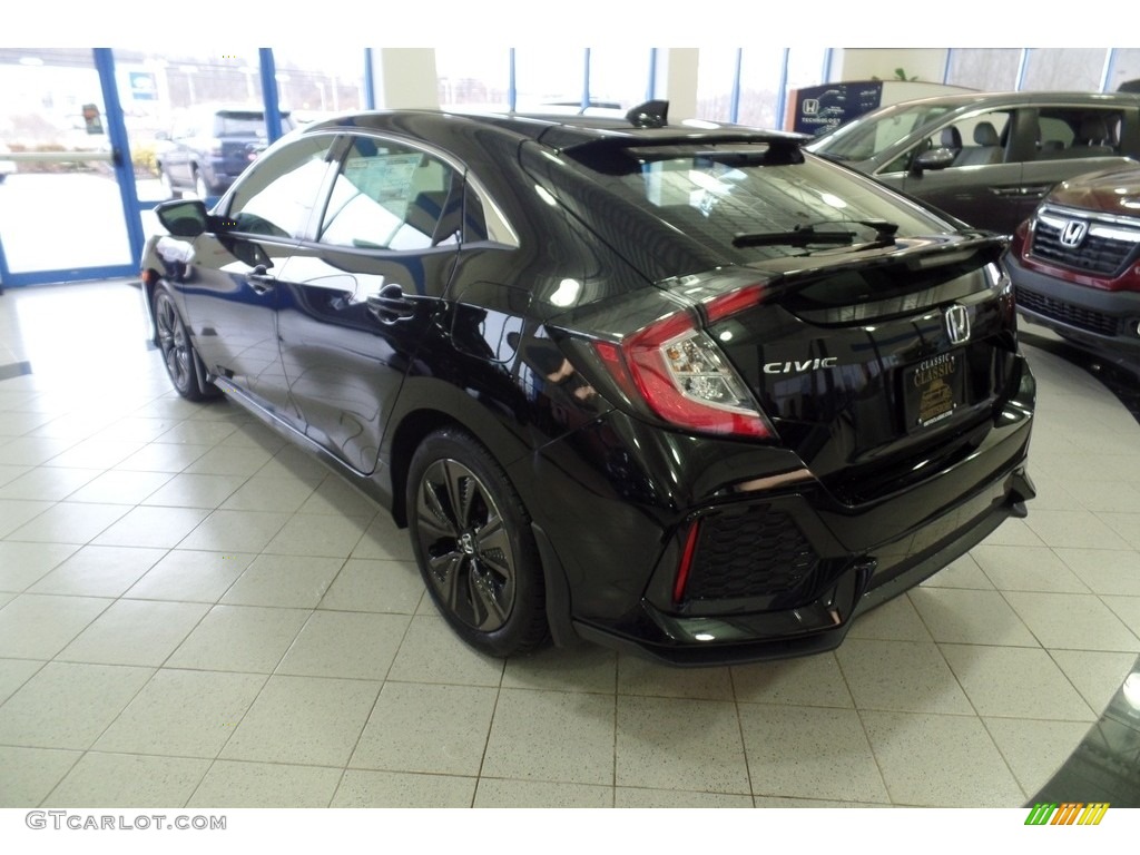 2018 Civic EX Hatchback - Crystal Black Pearl / Black photo #2