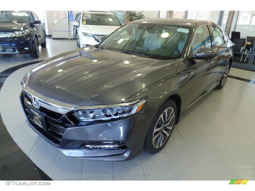 Modern Steel Metallic 2018 Honda Accord EX-L Hybrid Sedan Exterior Photo #126791267