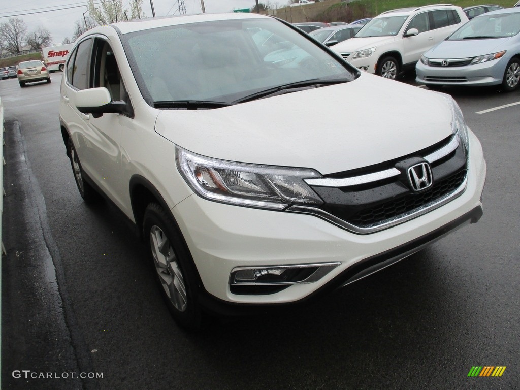 2015 CR-V EX - White Diamond Pearl / Beige photo #6