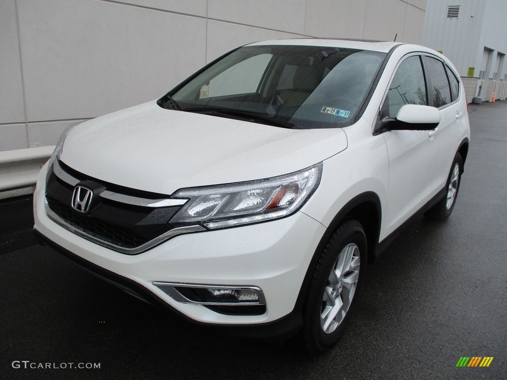 2015 CR-V EX - White Diamond Pearl / Beige photo #8