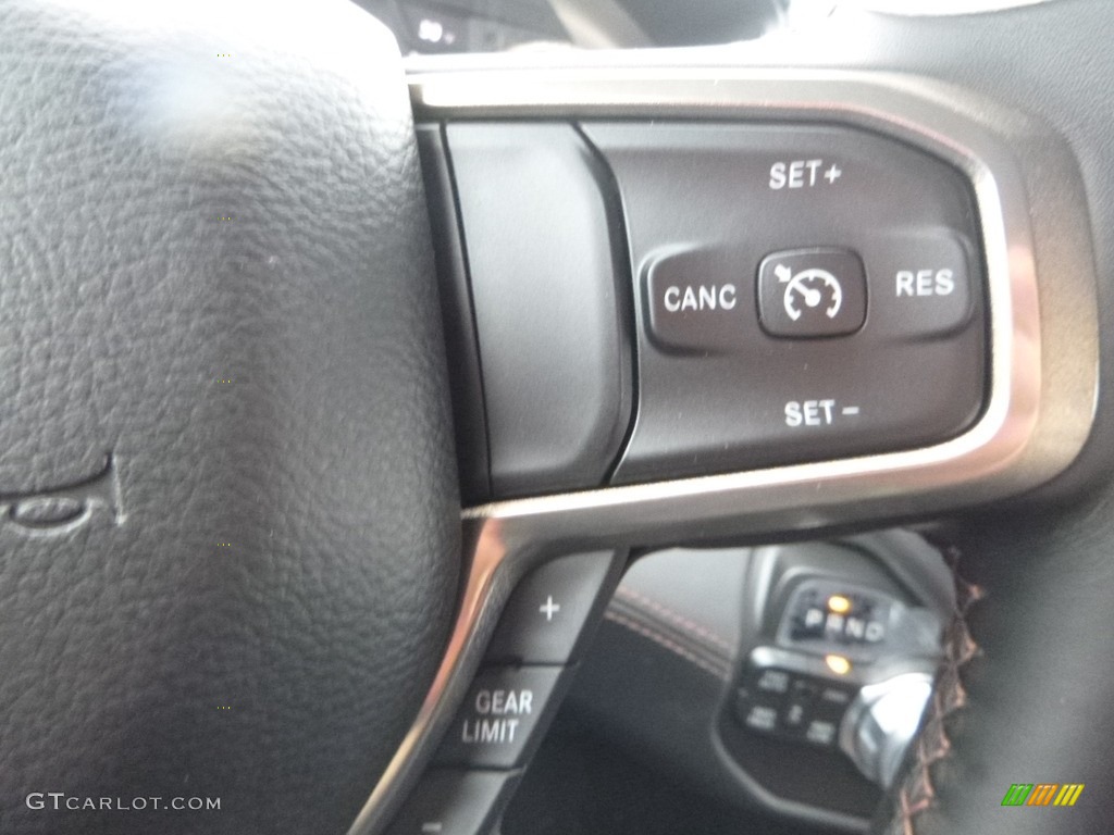2019 1500 Long Horn Crew Cab 4x4 - Diamond Black Crystal Pearl / Black/New Saddle photo #19