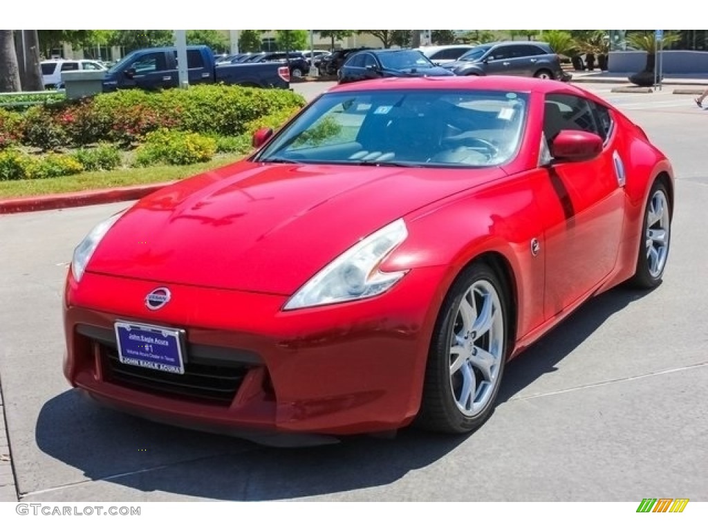 2011 370Z Touring Coupe - Solid Red / Gray photo #3