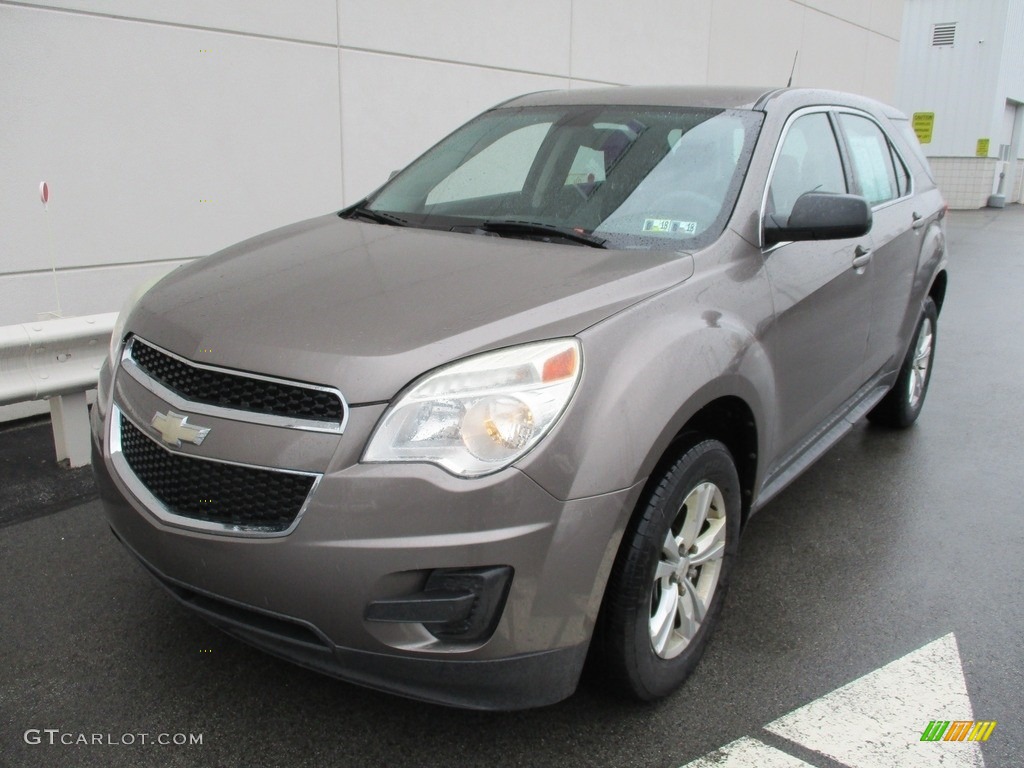 2010 Equinox LS AWD - Mocha Steel Metallic / Jet Black/Light Titanium photo #9