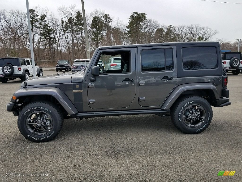 Granite Crystal Metallic 2018 Jeep Wrangler Unlimited Freedom Edition 4X4 Exterior Photo #126796298