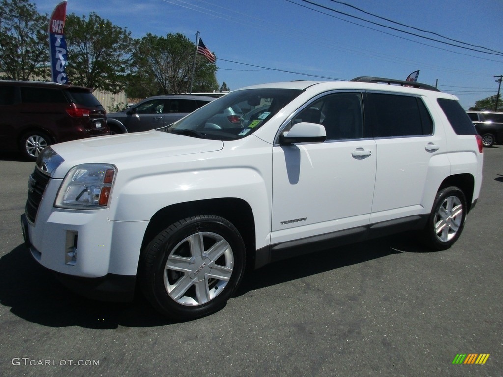 2011 Terrain SLT AWD - Olympic White / Light Titanium photo #3
