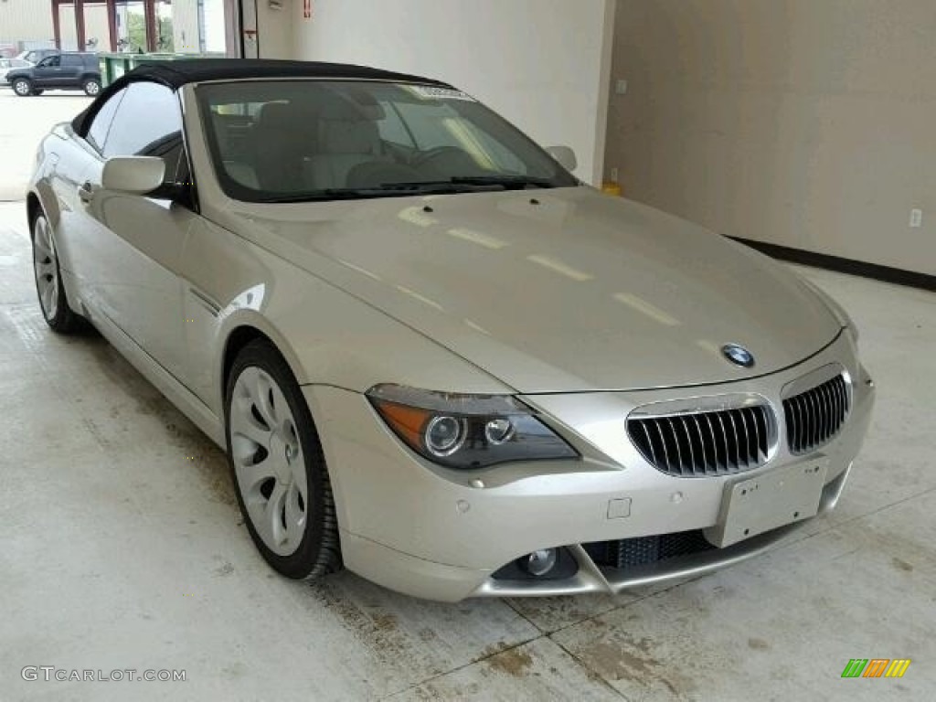 2005 6 Series 645i Convertible - Mineral Silver Metallic / Cream Beige photo #1