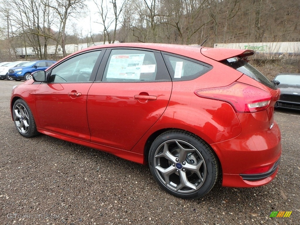 Hot Pepper Red 2018 Ford Focus ST Hatch Exterior Photo #126803051