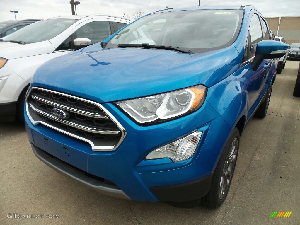 2018 EcoSport Titanium 4WD - Blue Candy / Medium Light Stone photo #1