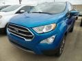 2018 Blue Candy Ford EcoSport Titanium 4WD  photo #1