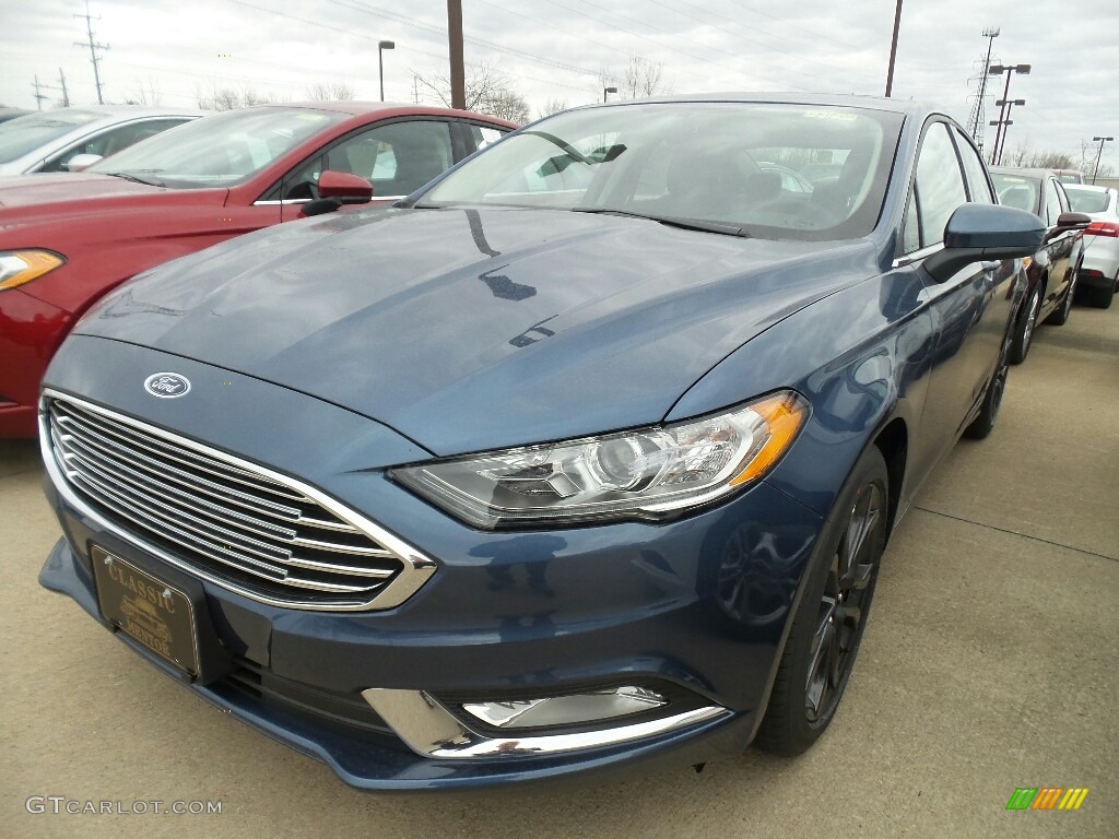 Blue Metallic Ford Fusion