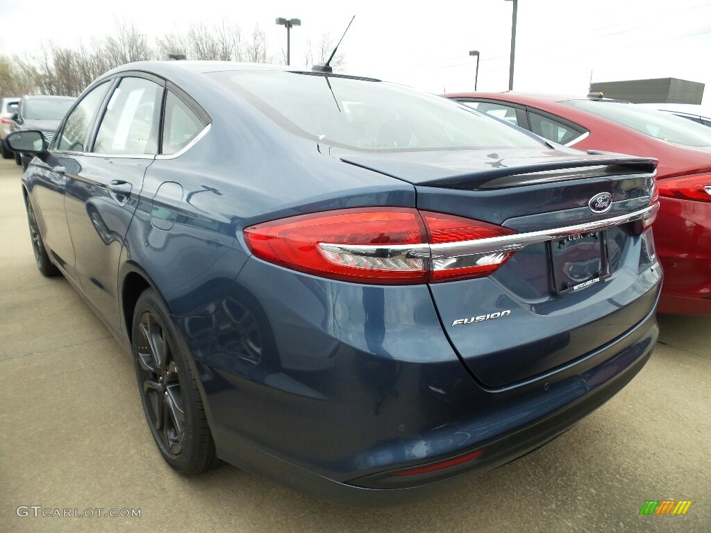 2018 Fusion SE - Blue Metallic / Ebony photo #3