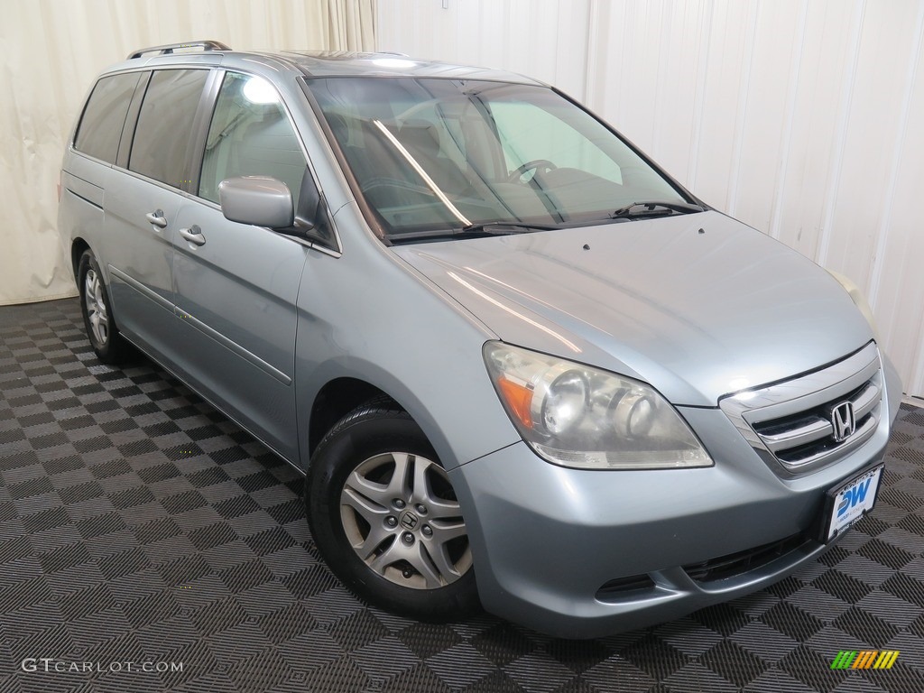 2007 Odyssey EX-L - Slate Green Metallic / Gray photo #6
