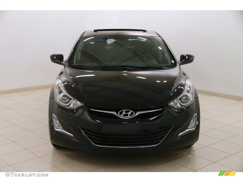 2015 Elantra SE Sedan - Black Diamond / Black photo #2