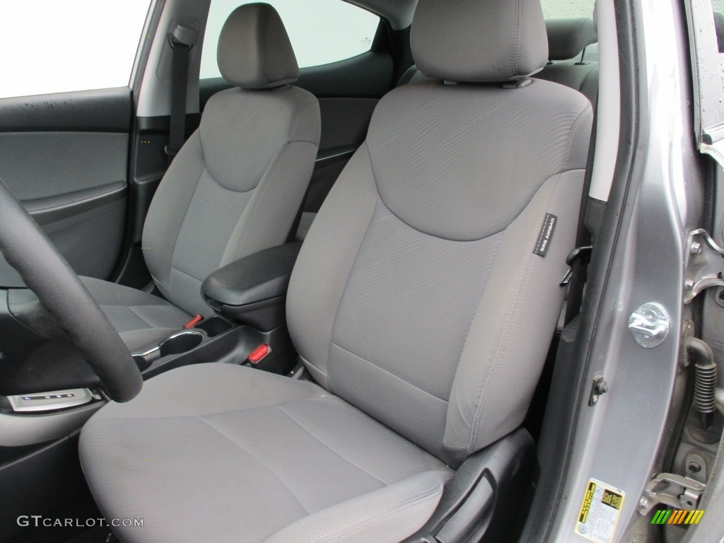 2012 Elantra GLS - Harbor Gray Metallic / Gray photo #9