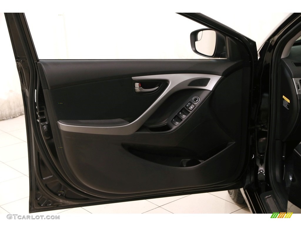 2015 Elantra SE Sedan - Black Diamond / Black photo #4
