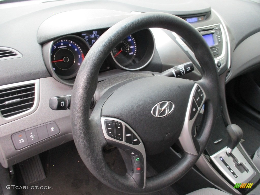 2012 Elantra GLS - Harbor Gray Metallic / Gray photo #11