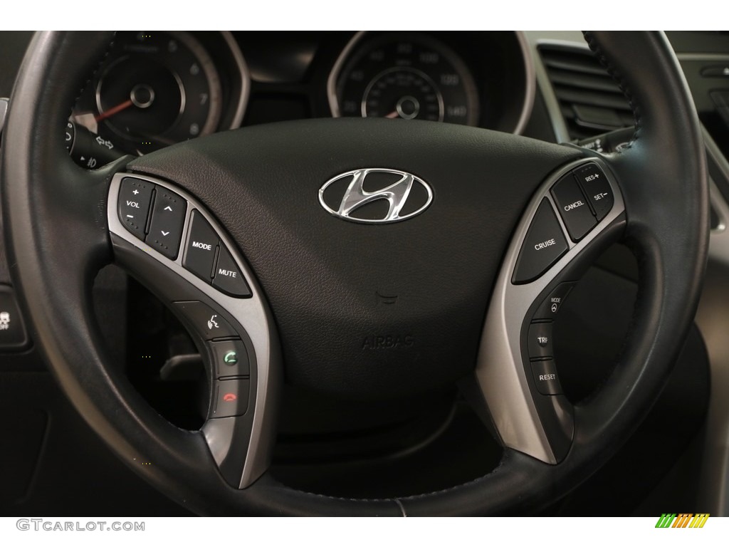 2015 Elantra SE Sedan - Black Diamond / Black photo #6