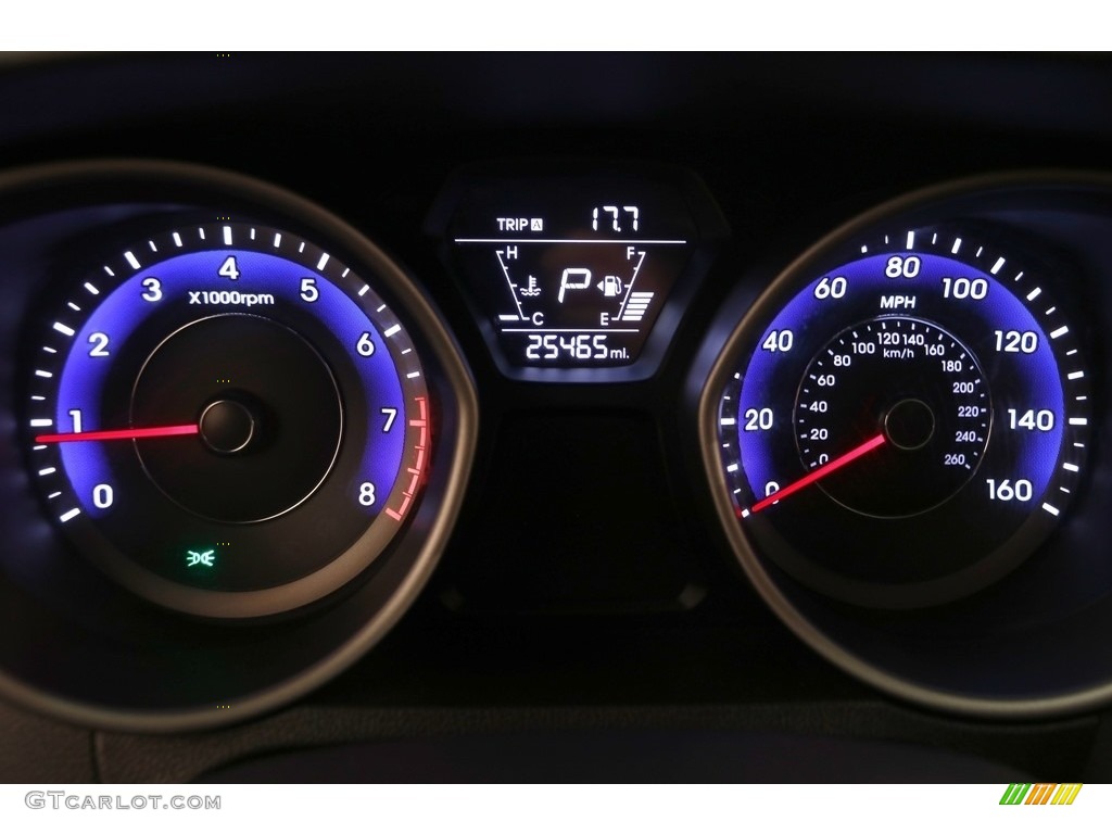 2015 Elantra SE Sedan - Black Diamond / Black photo #7