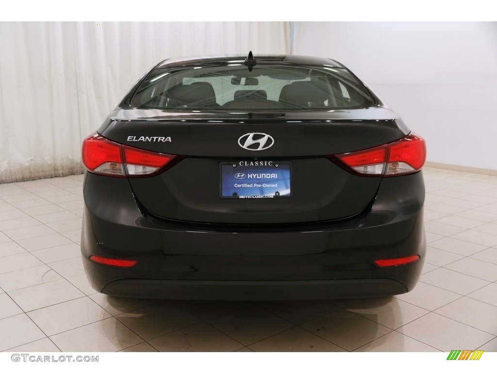 2015 Elantra SE Sedan - Black Diamond / Black photo #16