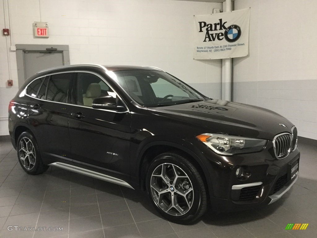 2018 X1 xDrive28i - Sparkling Brown Metallic / Canberra Beige photo #7