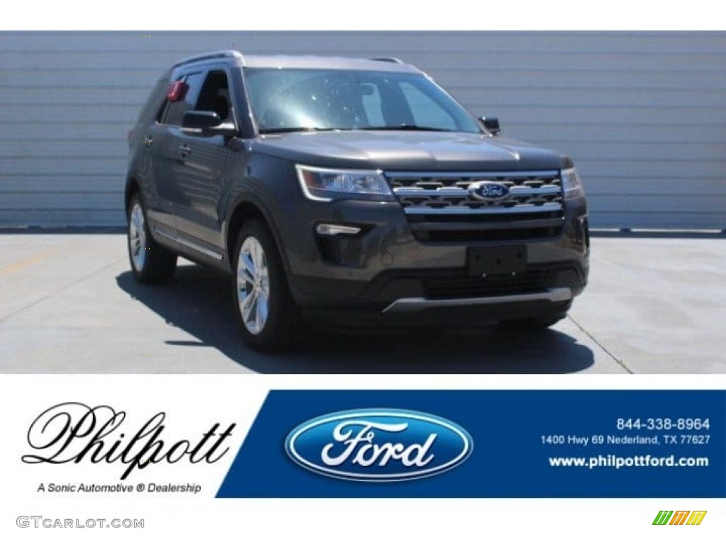 2018 Explorer XLT 4WD - Magnetic Metallic / Ebony Black photo #1