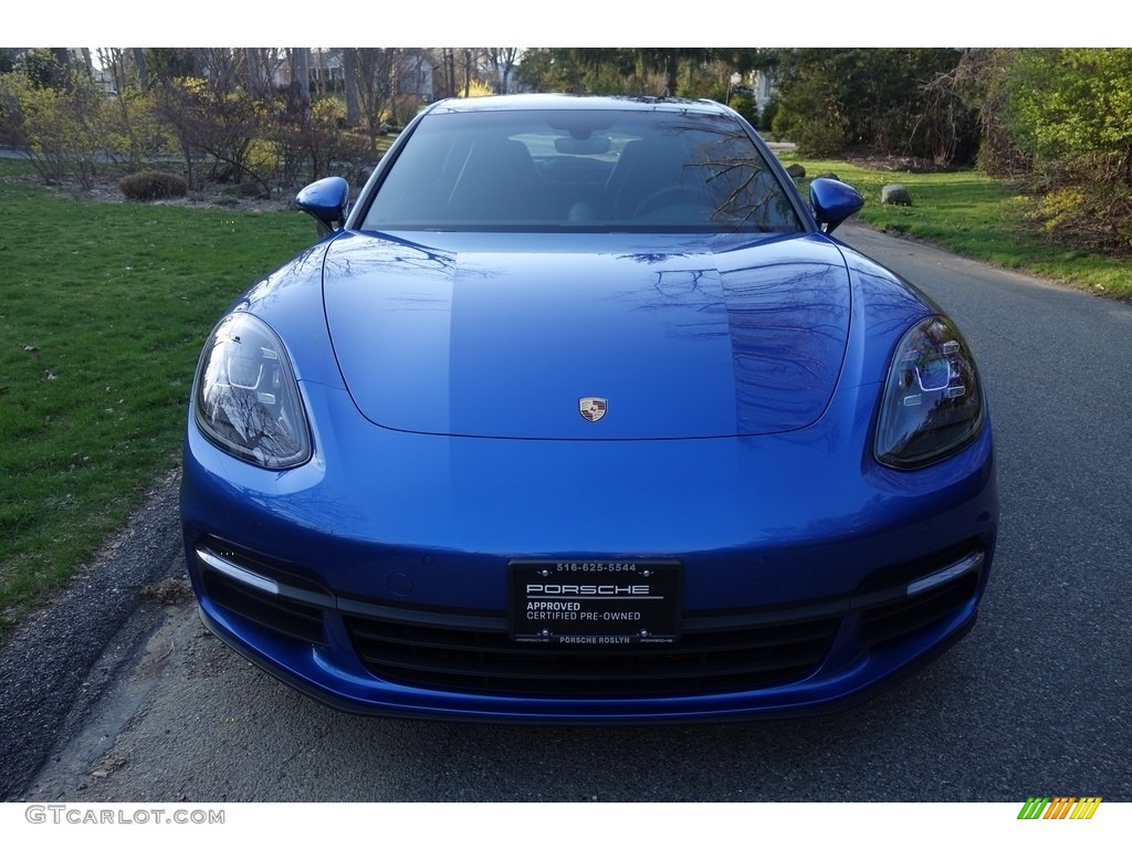 2018 Panamera 4 - Sapphire Blue Metallic / Black photo #2
