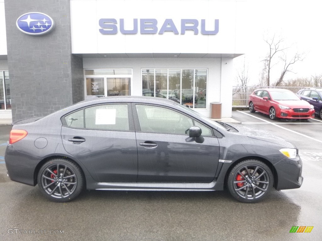 2018 WRX Premium - Dark Gray Metallic / Carbon Black photo #3