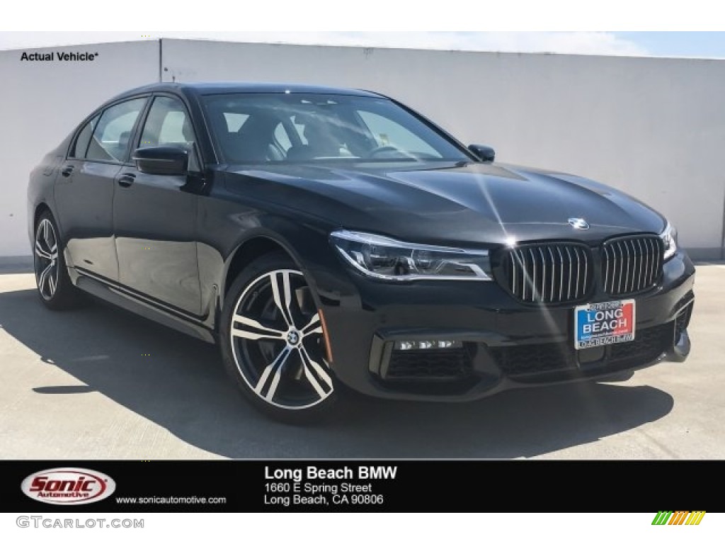 2019 7 Series 750i Sedan - Black Sapphire Metallic / Black photo #1