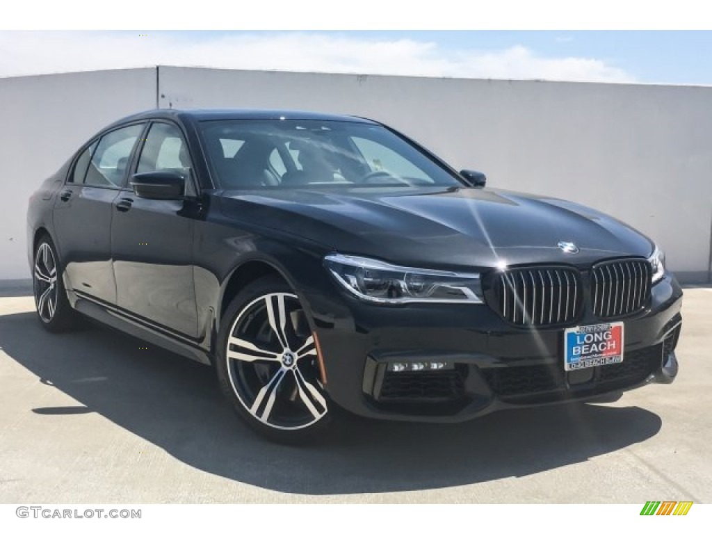 Black Sapphire Metallic 2019 BMW 7 Series 750i Sedan Exterior Photo #126813356