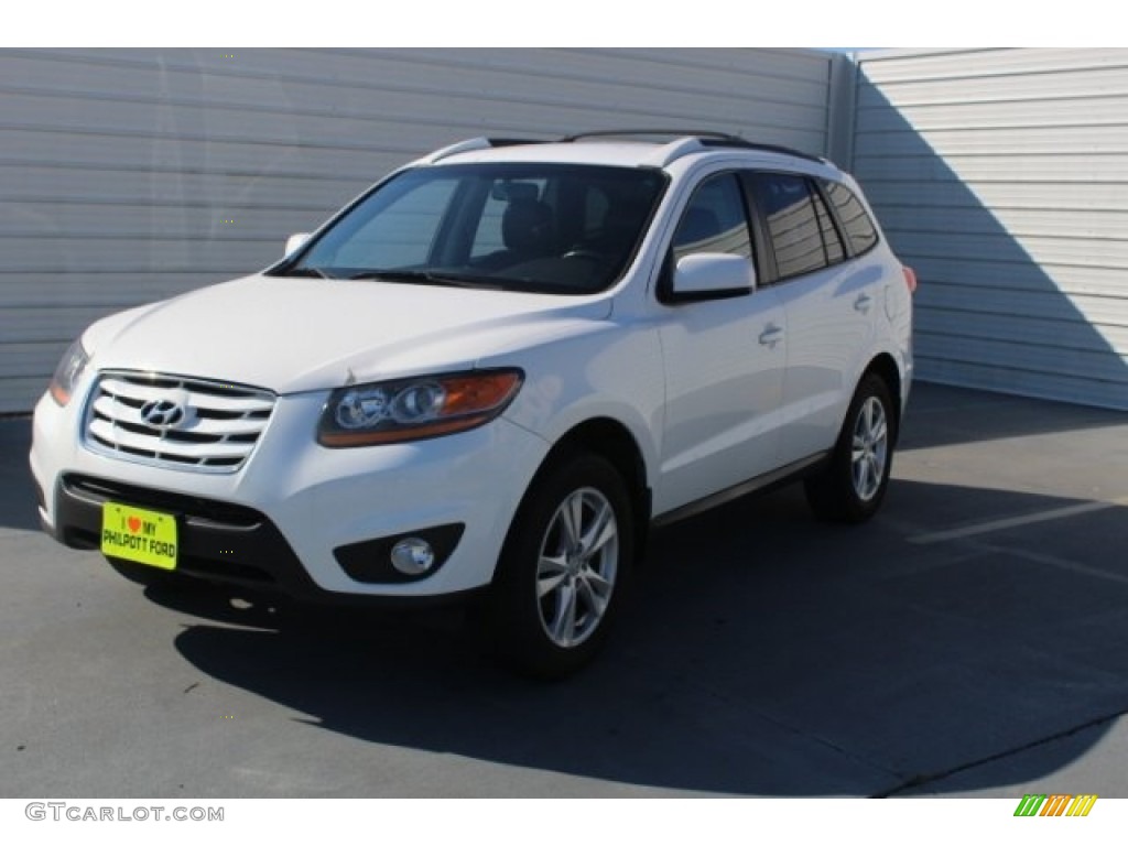 2010 Santa Fe SE - Pearl White / Cocoa Black photo #3