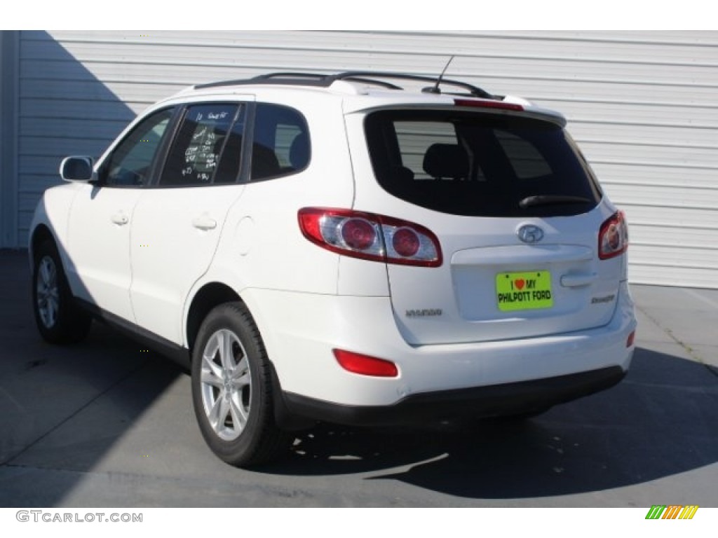 2010 Santa Fe SE - Pearl White / Cocoa Black photo #7