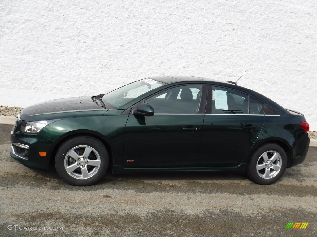 2015 Cruze LT - Rainforest Green Metallic / Brownstone photo #2