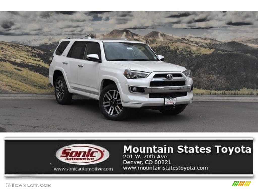 2018 Blizzard White Pearl Toyota 4runner Limited 4x4