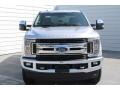 2018 Ingot Silver Ford F250 Super Duty XLT Crew Cab 4x4  photo #2