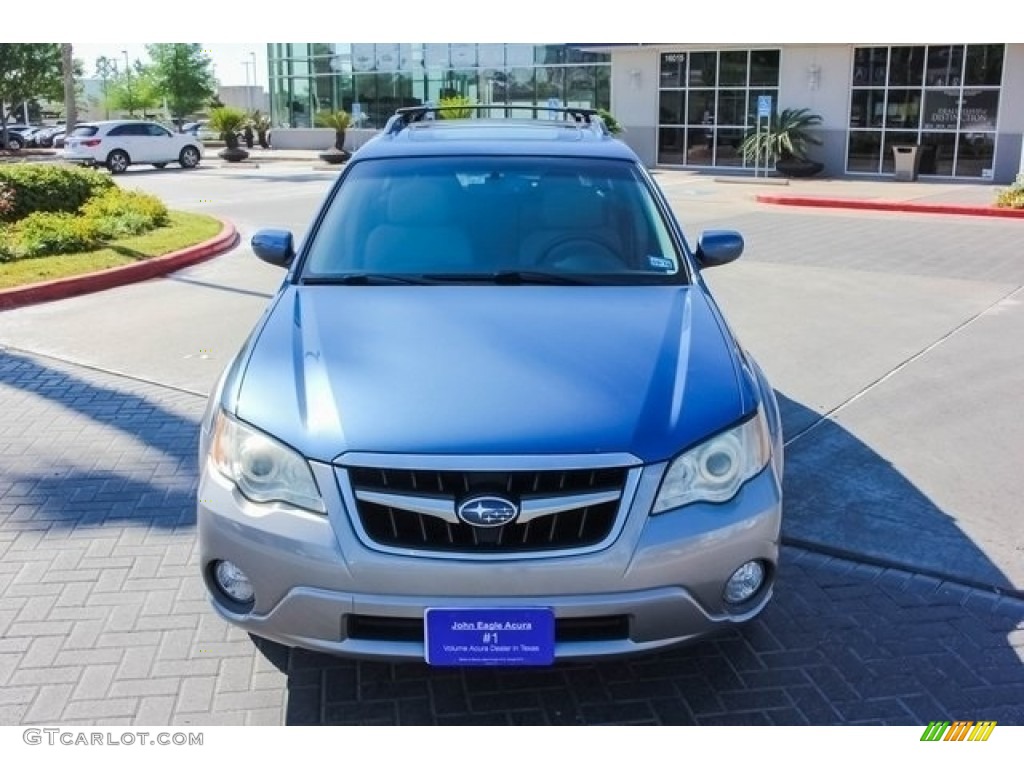 2008 Outback 2.5i Limited Wagon - Newport Blue Pearl / Warm Ivory photo #2