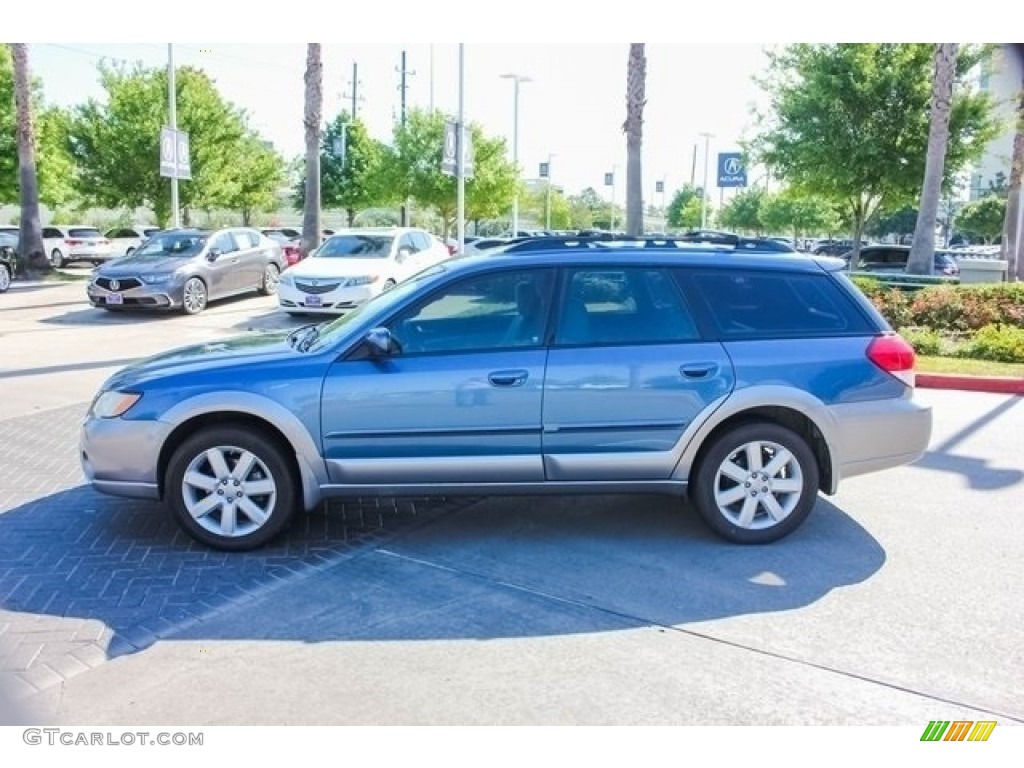 2008 Outback 2.5i Limited Wagon - Newport Blue Pearl / Warm Ivory photo #4