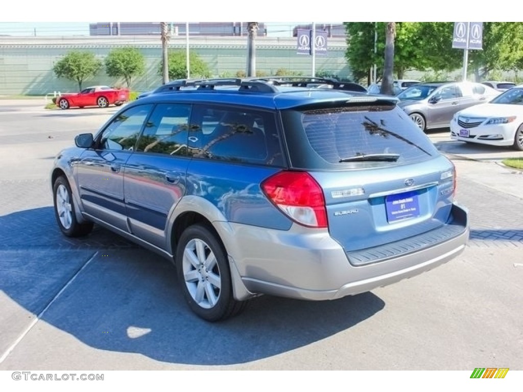 2008 Outback 2.5i Limited Wagon - Newport Blue Pearl / Warm Ivory photo #5