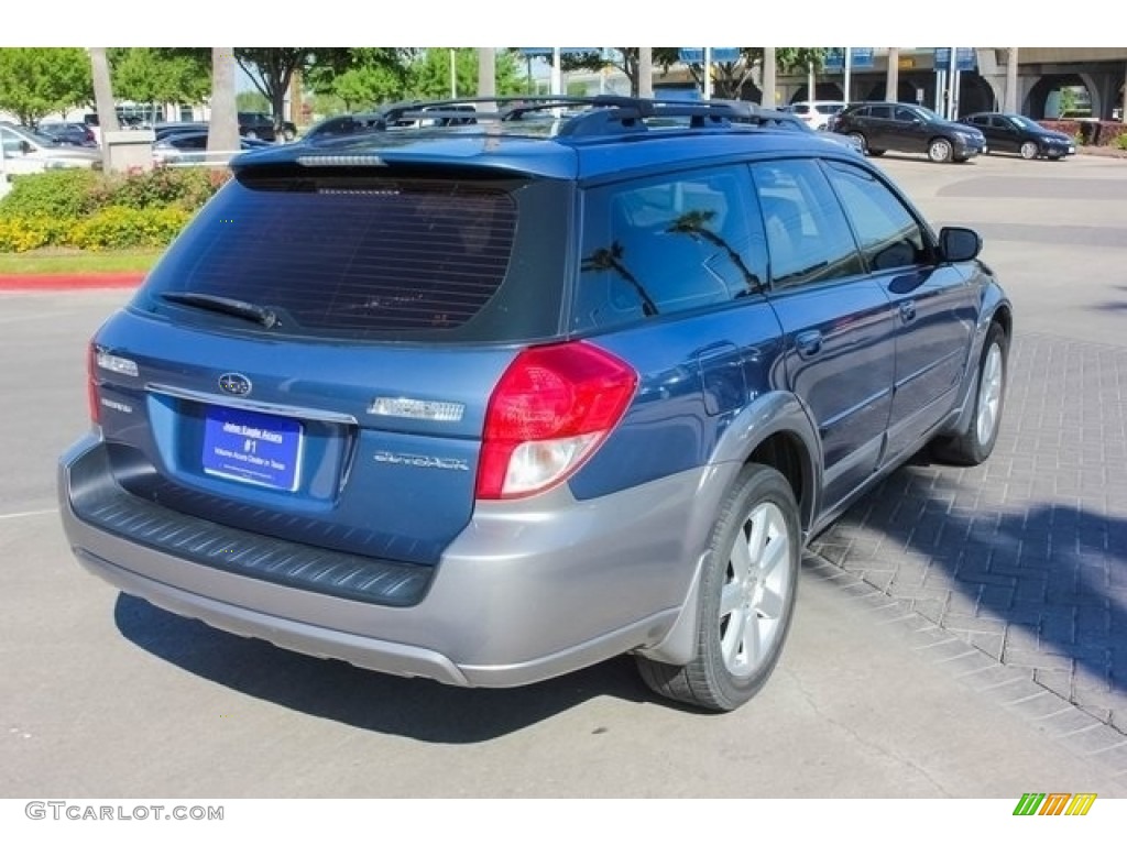 2008 Outback 2.5i Limited Wagon - Newport Blue Pearl / Warm Ivory photo #7
