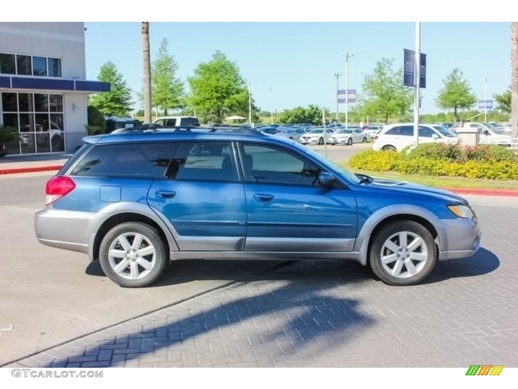 2008 Outback 2.5i Limited Wagon - Newport Blue Pearl / Warm Ivory photo #8