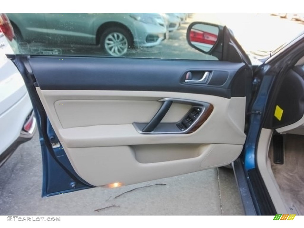 2008 Outback 2.5i Limited Wagon - Newport Blue Pearl / Warm Ivory photo #18