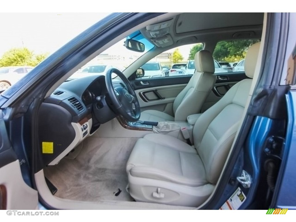 2008 Outback 2.5i Limited Wagon - Newport Blue Pearl / Warm Ivory photo #19
