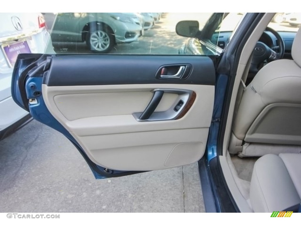 2008 Outback 2.5i Limited Wagon - Newport Blue Pearl / Warm Ivory photo #20