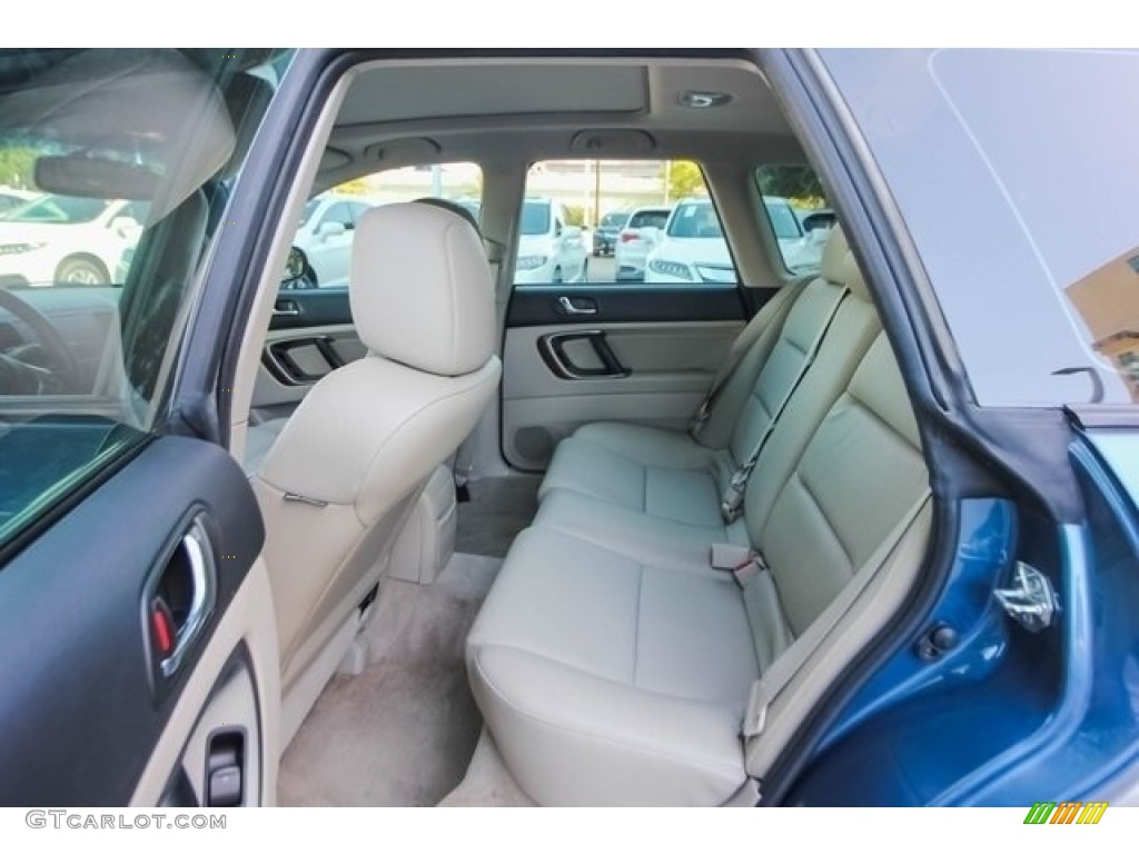 2008 Outback 2.5i Limited Wagon - Newport Blue Pearl / Warm Ivory photo #21