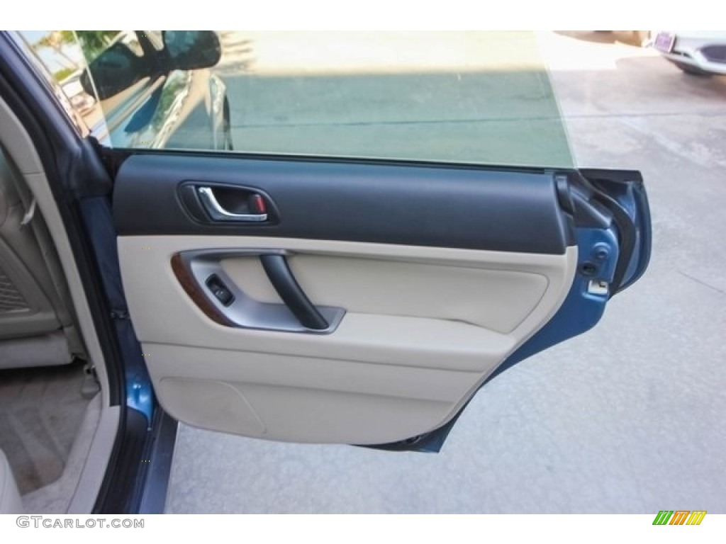 2008 Outback 2.5i Limited Wagon - Newport Blue Pearl / Warm Ivory photo #23