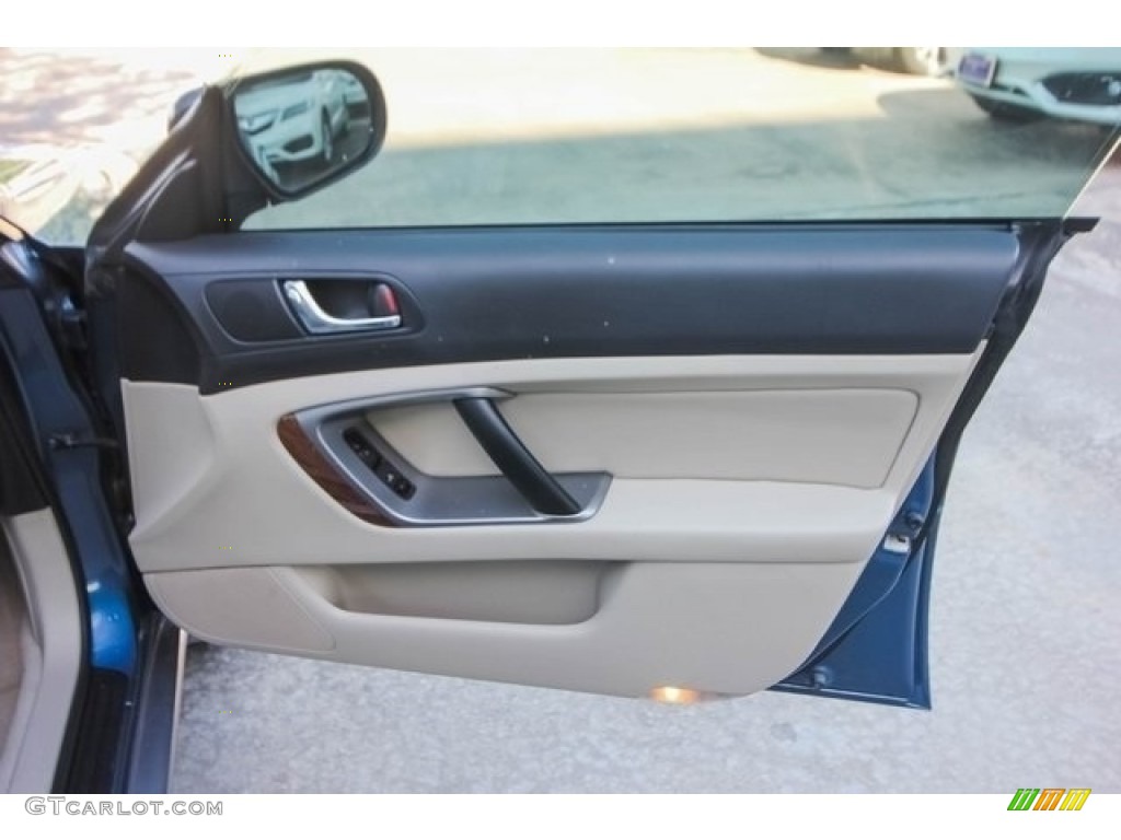 2008 Outback 2.5i Limited Wagon - Newport Blue Pearl / Warm Ivory photo #25