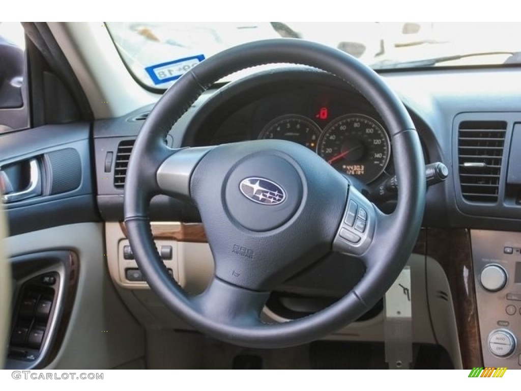 2008 Outback 2.5i Limited Wagon - Newport Blue Pearl / Warm Ivory photo #29