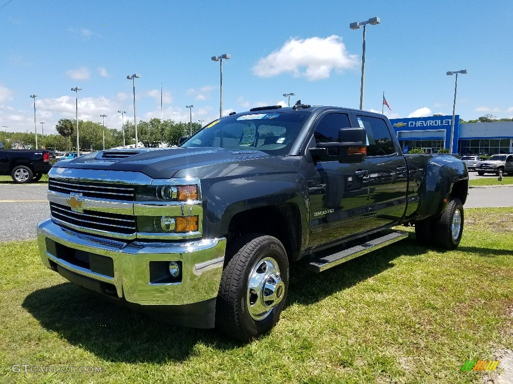 2018 Silverado 3500HD LT Crew Cab Dual Rear Wheel 4x4 - Graphite Metallic / Jet Black photo #1