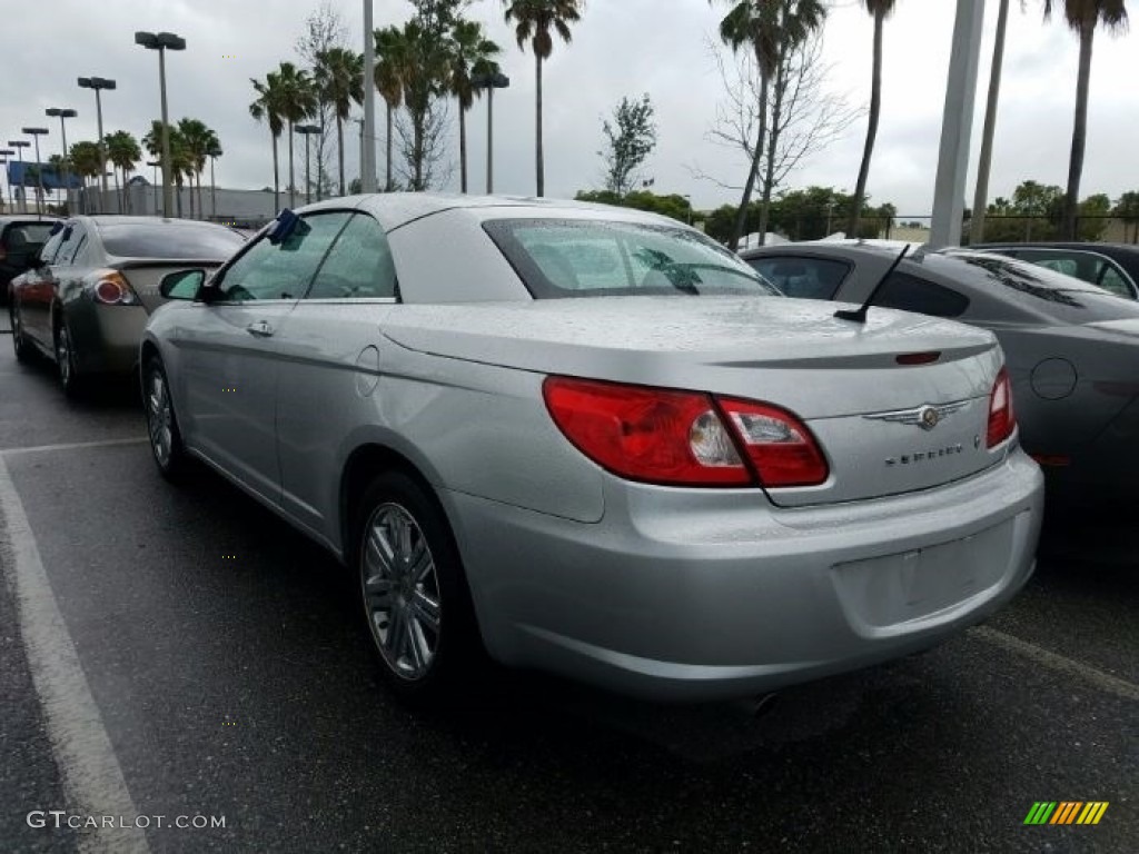 2008 Sebring Limited Convertible - Bright Silver Metallic / Dark Slate Gray/Light Slate Gray photo #4