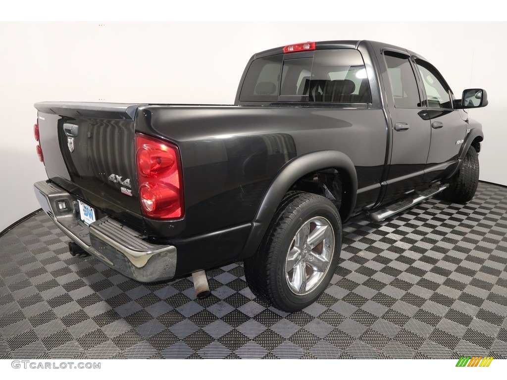 2008 Ram 1500 SLT Quad Cab 4x4 - Brilliant Black Crystal Pearl / Medium Slate Gray photo #12
