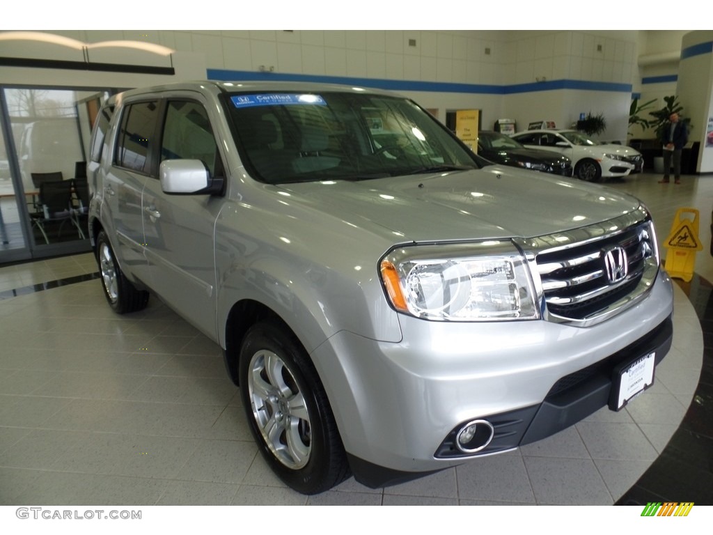 2015 Pilot EX 4WD - Alabaster Silver Metallic / Gray photo #4